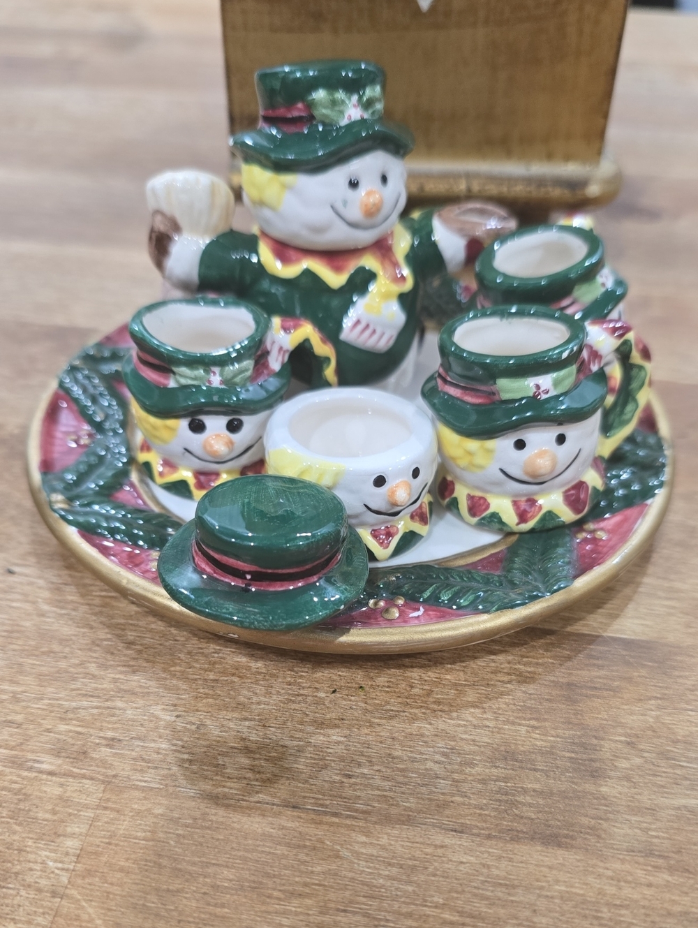 Tea Set Mini Holiday Decor - Picture 2 of 3